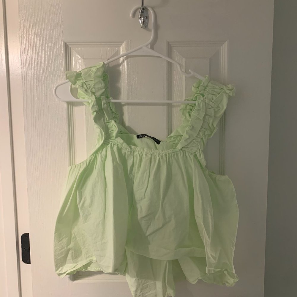 Zara Green Tank Top